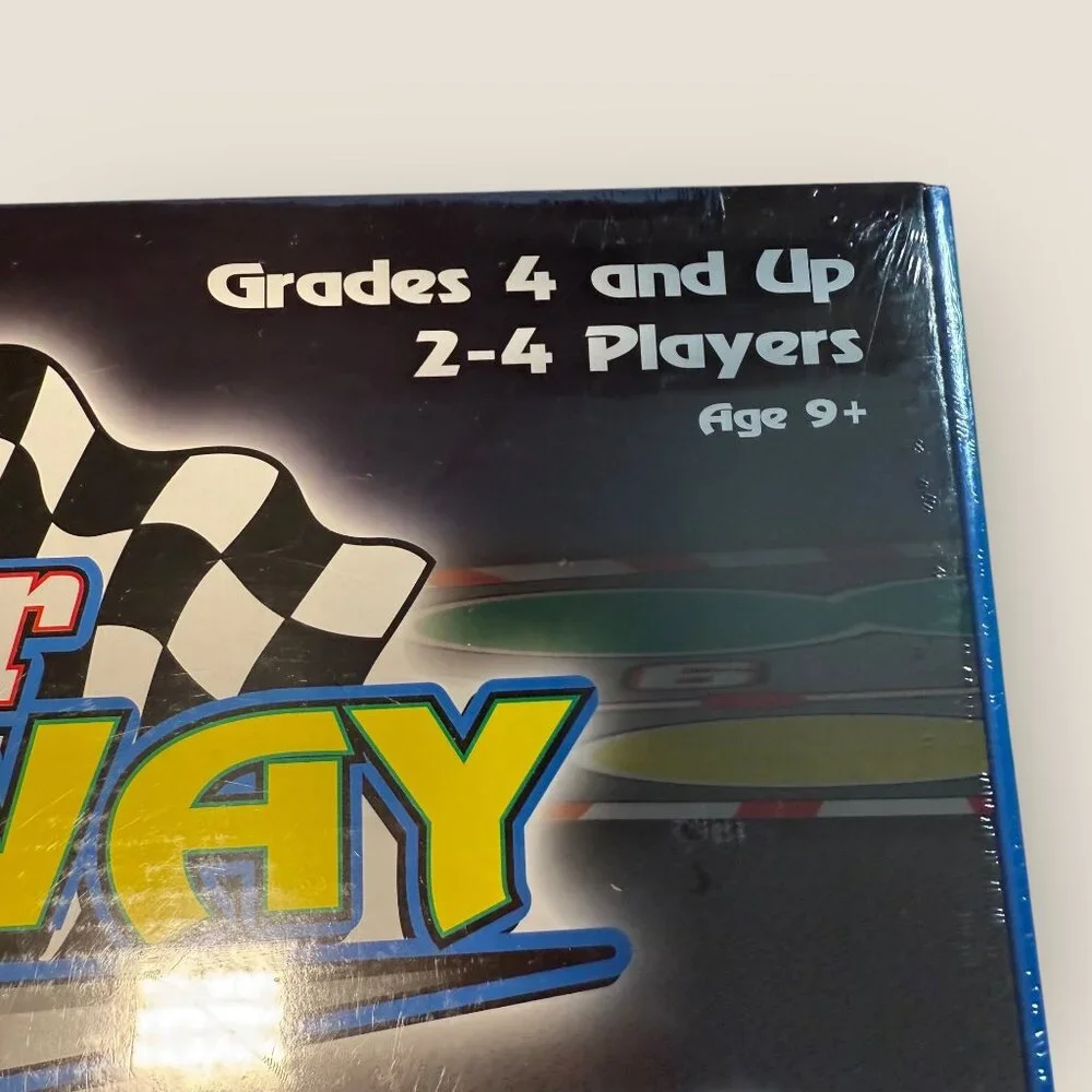 Integer Speedway Board Game Grades 4+ Age 9+ Math Educational Game 2-4 Players